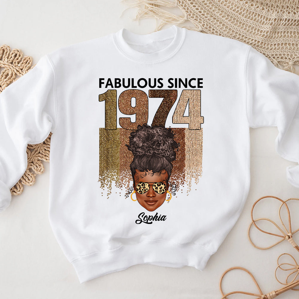 50th Birthday Shirts, Custom Birthday Shirts, Turning 50 Shirt, Gifts For Women Turning 50, 50 And Fabulous Shirt, 1974 Shirt - ALK