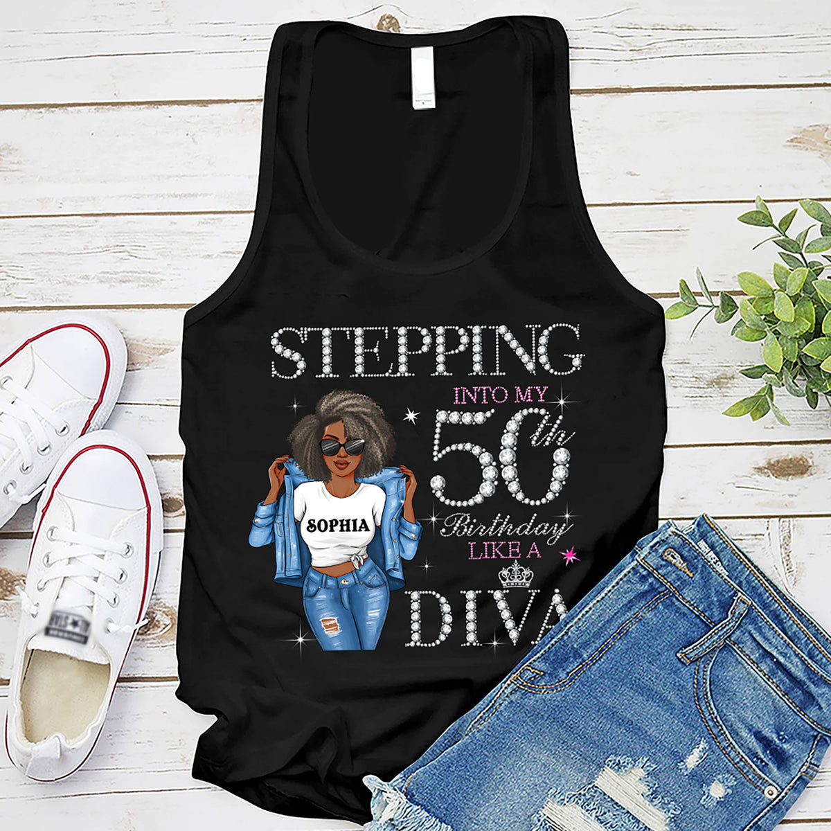 Personalized 50th Birthday Shirts, Custom Birthday Shirts, Turning 50 Shirt, Gifts For Women Turning 50, 50th Birthday Shirts For Her-YPT-HMT
