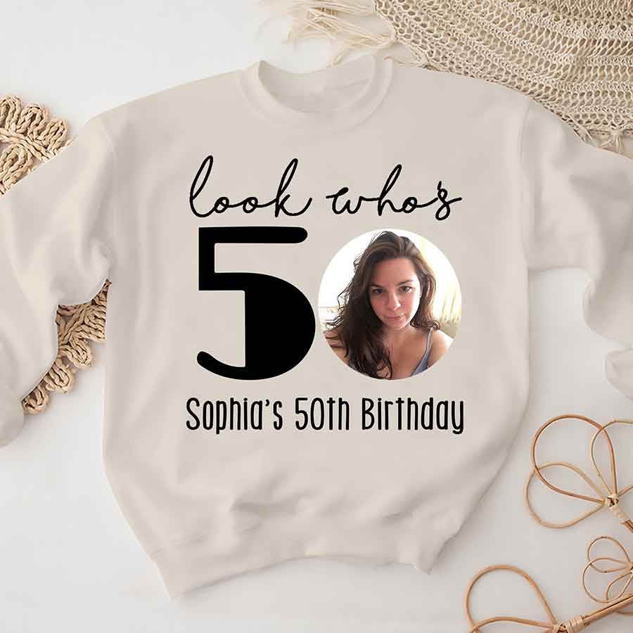 50th Birthday Shirts, Custom Birthday Shirts, Turning 50 Shirt, Gifts For Women Turning 50, 50 And Fabulous Shirt, 50th Birthday Shirts For Her-YPT-ALK