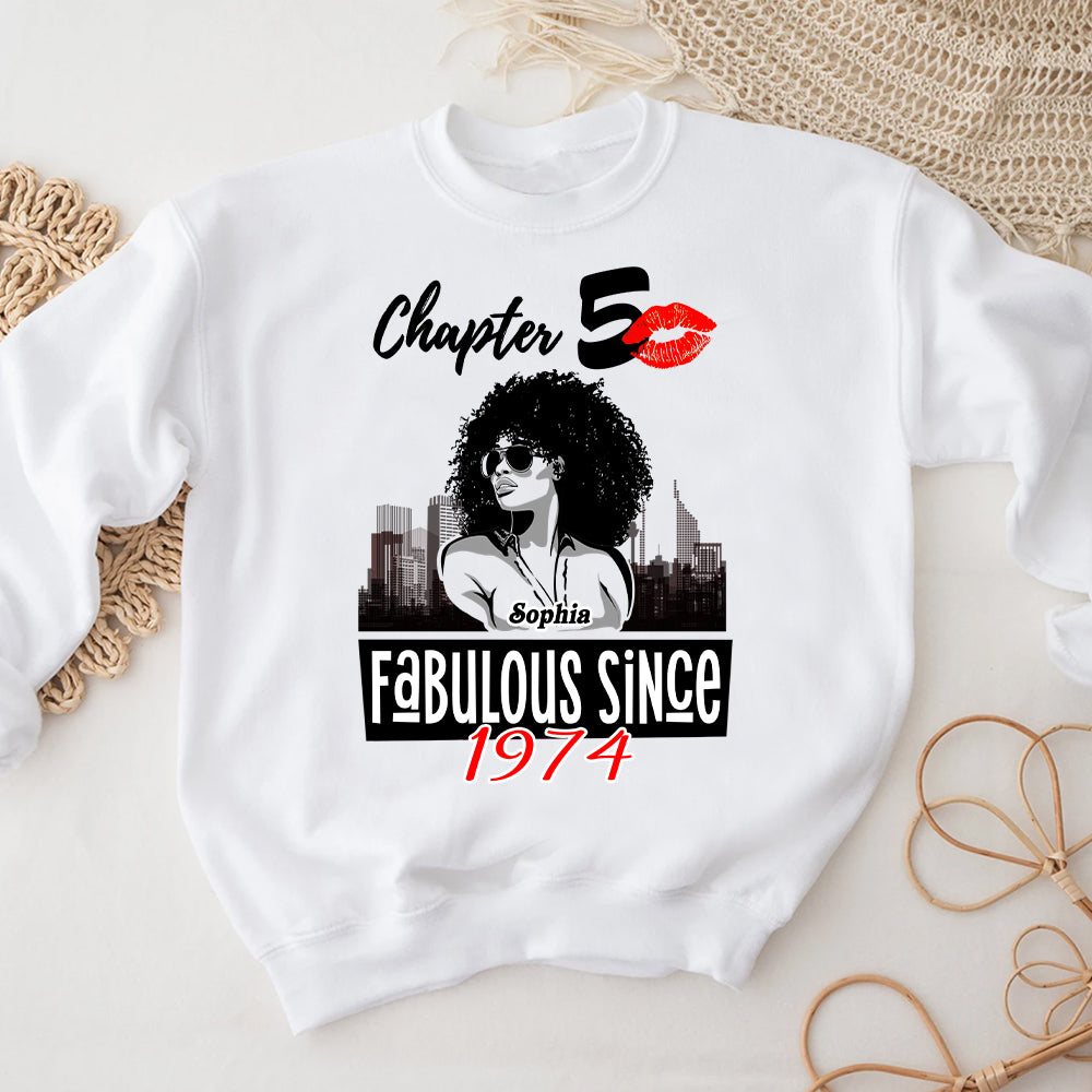 50th Birthday Shirts, Custom Birthday Shirts, Turning 50 Shirt, Gifts For Women Turning 50, 50 And Fabulous Shirt, 1974 Shirt - ALK