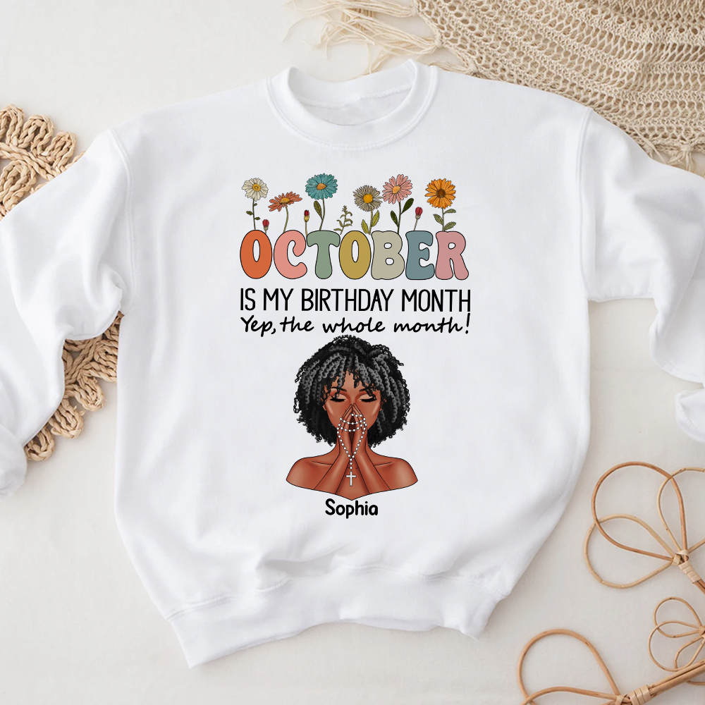 October Birthday Shirt, Custom Birthday Shirt, Queens Are Born In October Birthday Shirts For Woman
