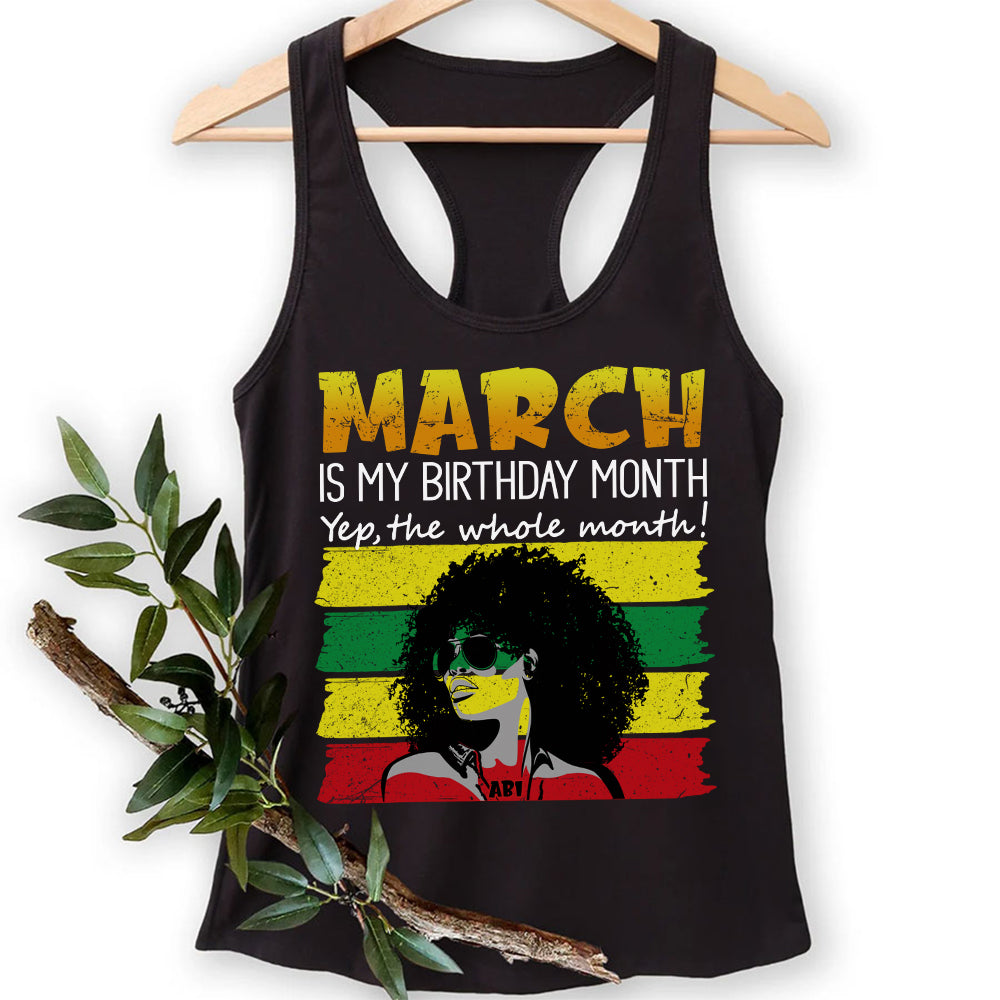 Custom Birthday Shirt, March Birthday Shirts For Woman, March Birthday Gifts