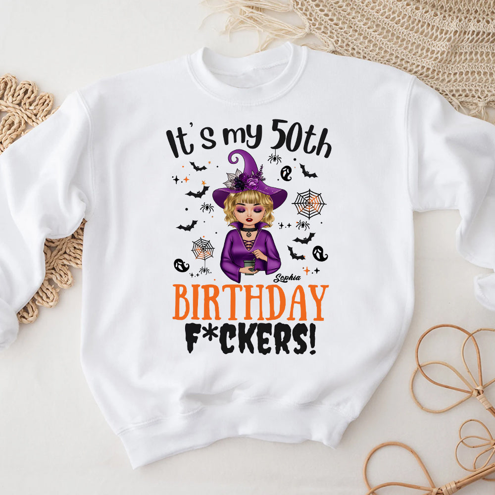 Personalized 50th Birthday Shirts, Custom Birthday Shirts, Turning 50 Shirt, Gifts For Women Turning 50, 50 And Fabulous Shirt, 50th Birthday Shirts For Her-YPT-ALK