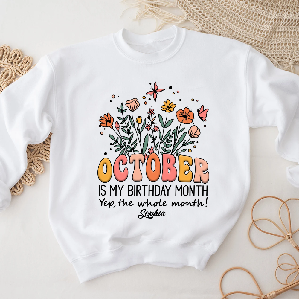 October Birthday Shirt, Custom Birthday Shirt, Queens Are Born In October Birthday Shirts For Woman