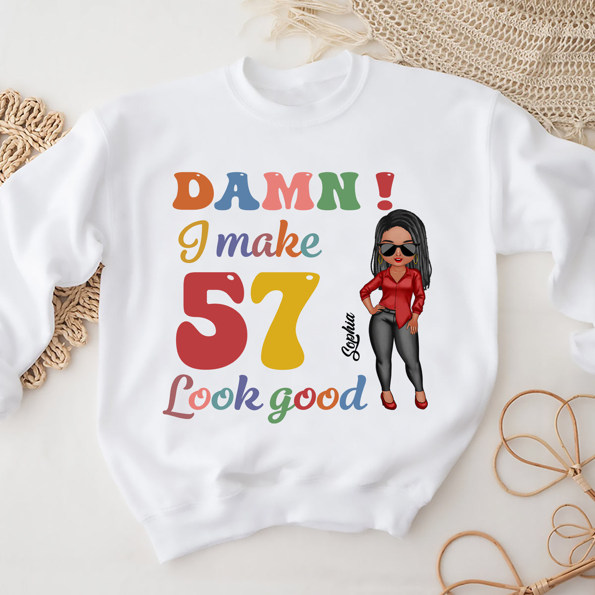 57th Birthday Shirts, Custom Birthday Shirts, Turning 57 Shirt, Gifts For Women Turning 57, 57 And Fabulous Shirt, 1967 Shirt - ALK