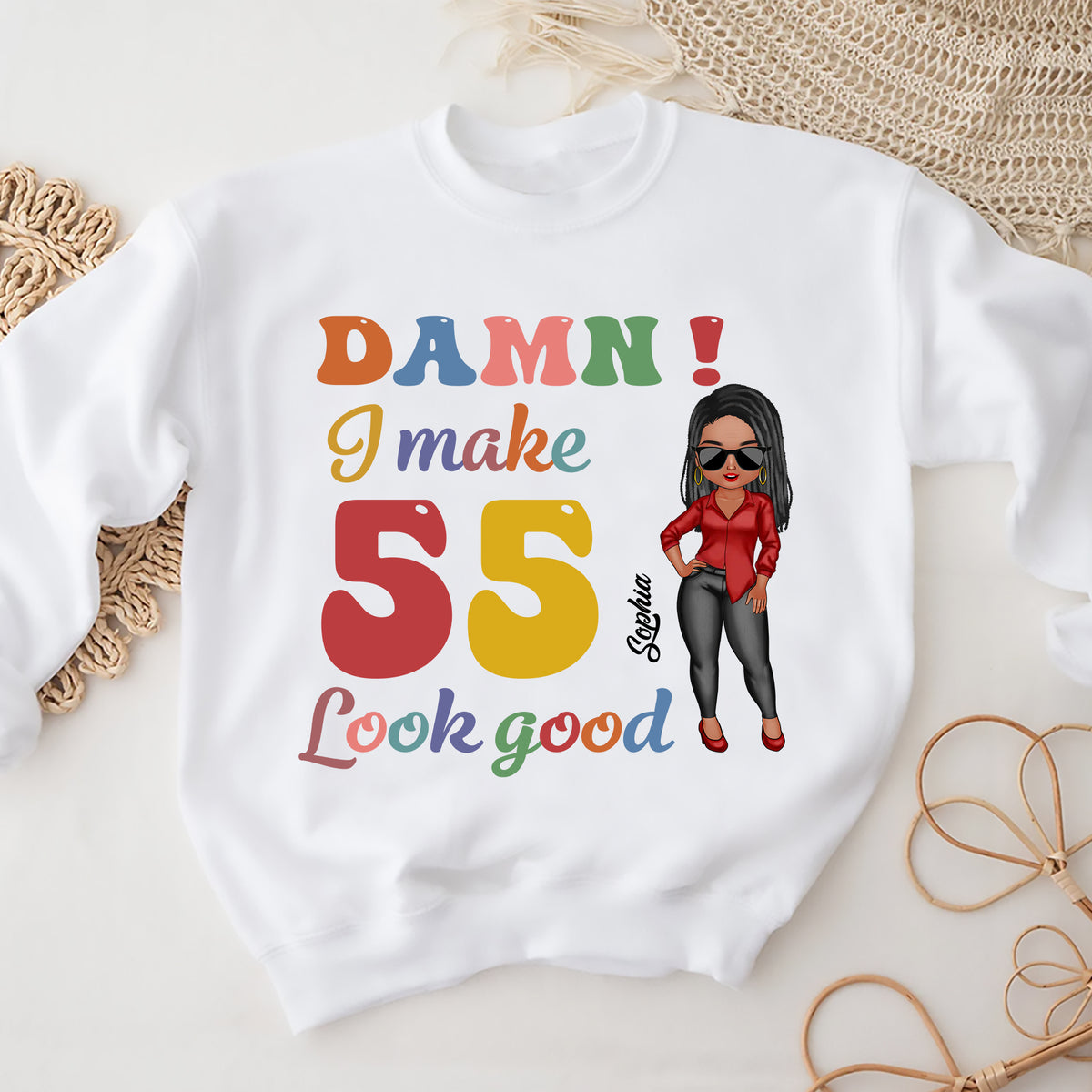 55th Birthday Shirts, Custom Birthday Shirts, Turning 55 Shirt, Gifts For Women Turning 55, 55 And Fabulous Shirt, 1969 Shirt - ALK