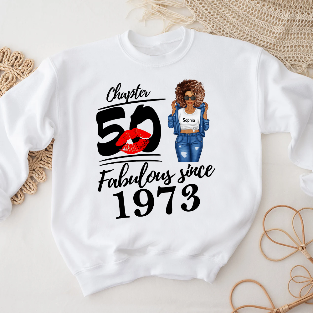 50th Birthday Shirts, Custom Birthday Shirts, Turning 50 Shirt, Gifts For Women Turning 50, 50 And Fabulous Shirt, 1973 Shirt