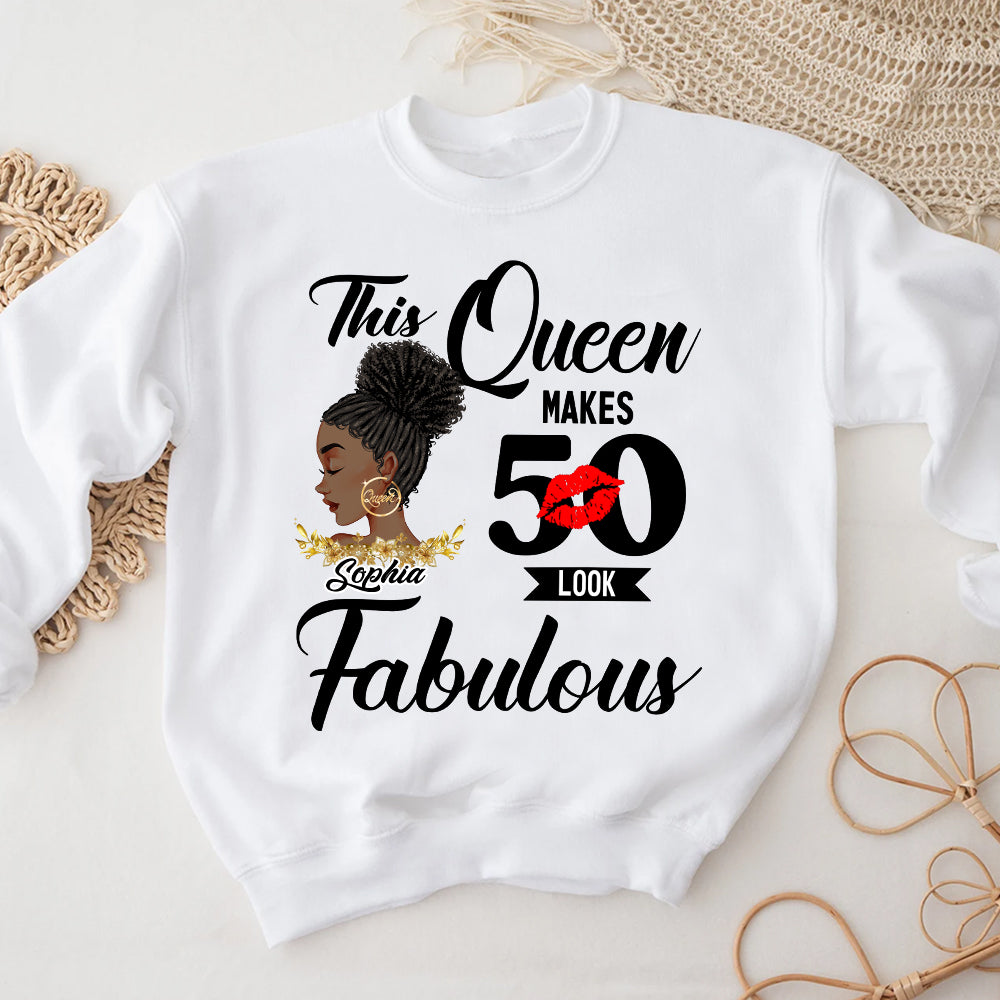 Personalized 50th Birthday Unique T Shirt For Woman, Custom Birthday Shirt, Her Gifts For 50 Years Old , Turning 50 Birthday Cotton Shirt-YPT-HCT