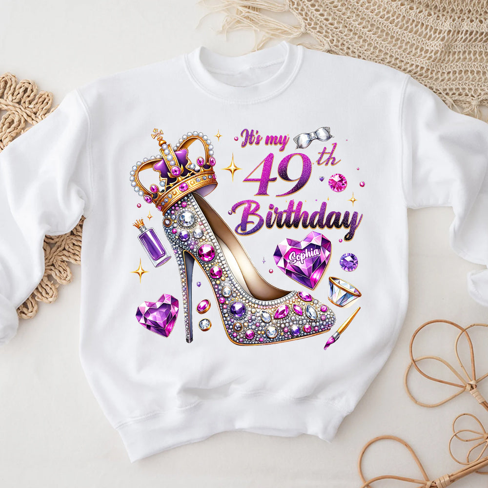 49th Birthday Shirts, Custom Birthday Shirts, Turning 49 Shirt, Gifts For Women Turning 49, 49th Birthday Shirts For Her-YPT-ALK
