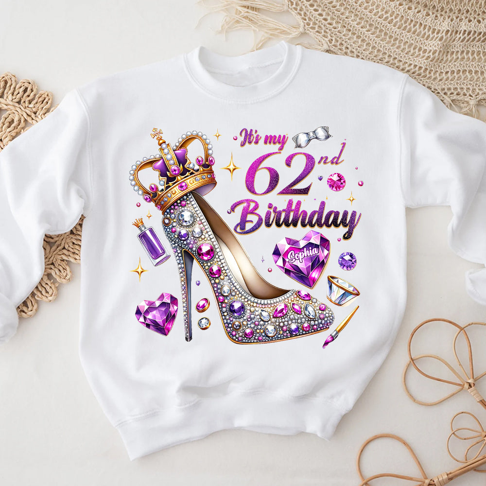62nd Birthday Shirts, Custom Birthday Shirts, Turning 62 Shirt, Gifts For Women Turning 62, 62nd Birthday Shirts For Her-YPT-ALK