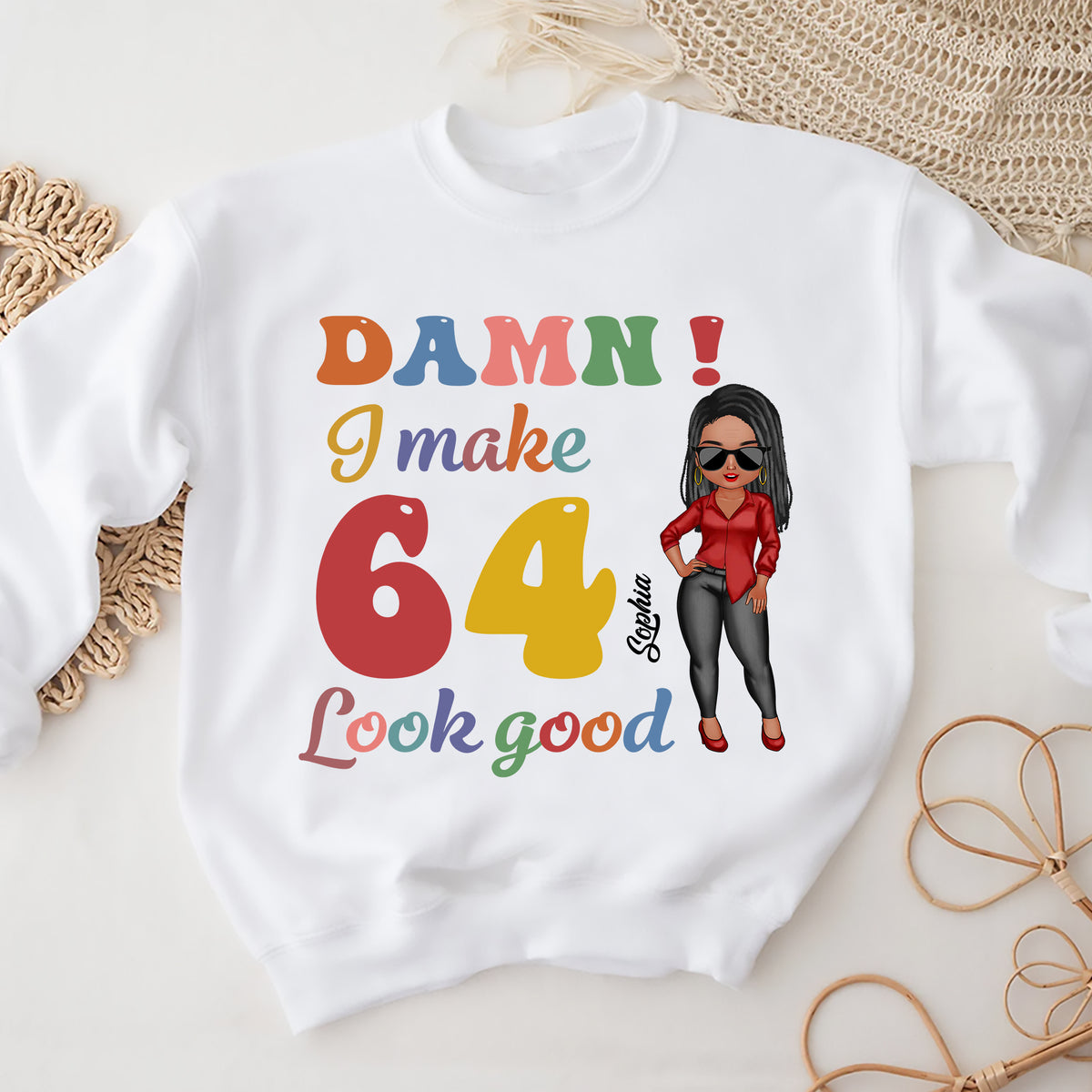 64th Birthday Shirts, Custom Birthday Shirts, Turning 64 Shirt, Gifts For Women Turning 64, 64 And Fabulous Shirt, 1960 Shirt - ALK