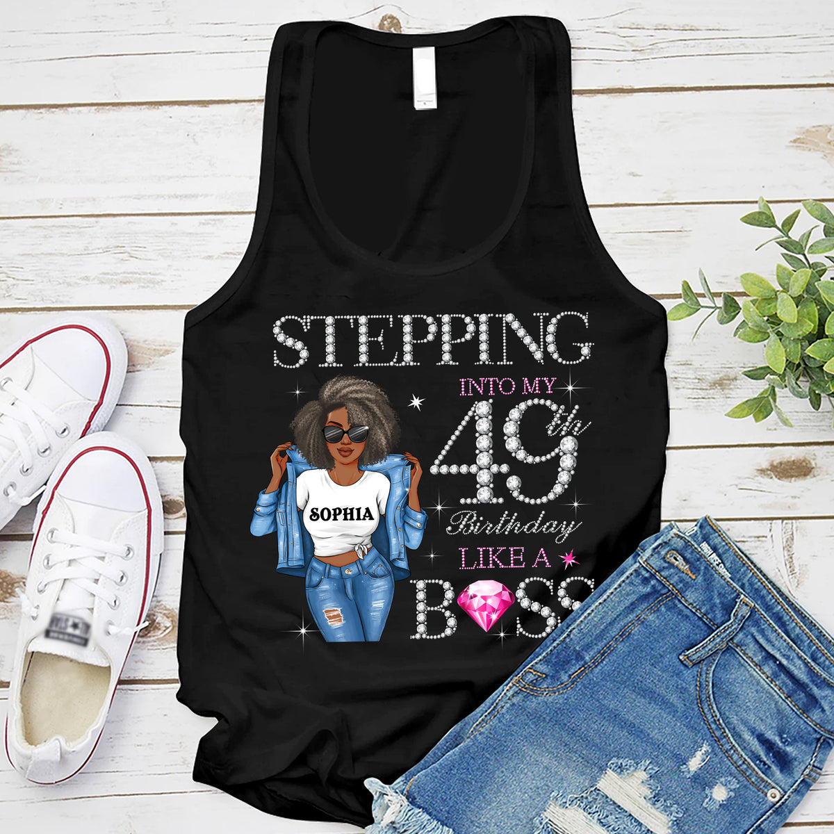 49th Birthday Shirts, Custom Birthday Shirts, Turning 49 Shirt, Gifts For Women Turning 49, 49th Birthday Shirts For Her-YPT-HMT