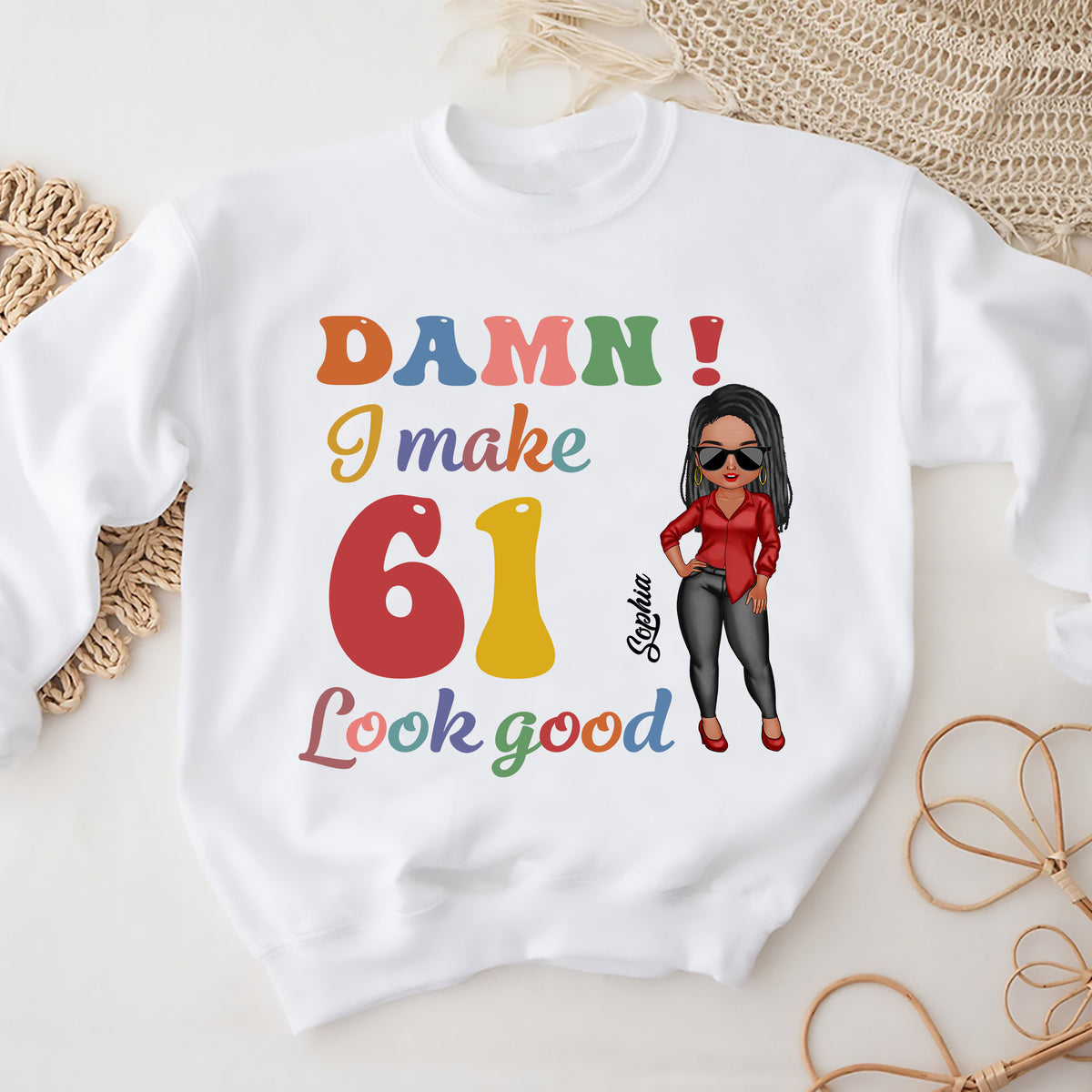 61st Birthday Shirts, Custom Birthday Shirts, Turning 61 Shirt, Gifts For Women Turning 61, 61 And Fabulous Shirt, 1963 Shirt - ALK