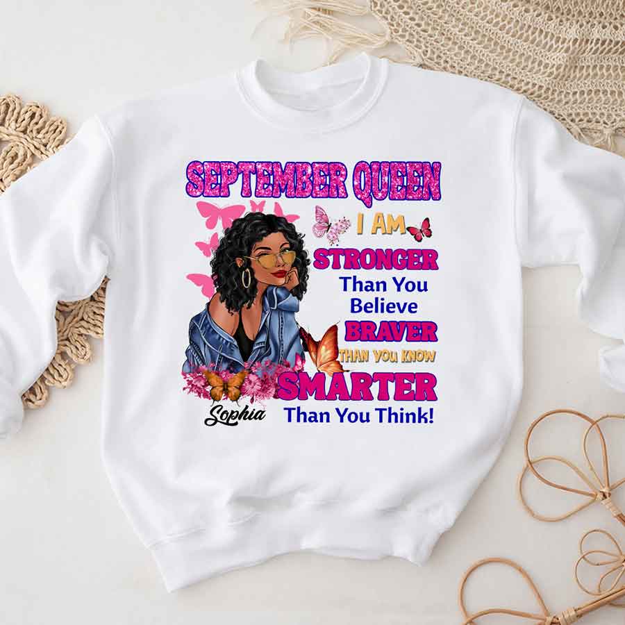 September Birthday Shirt, Custom Birthday Shirt, Queens Born In September, September Birthday Shirts For Woman, September Birthday Gifts, September Is My Birthday Month, Yep The Whole Month-YPT-HCT