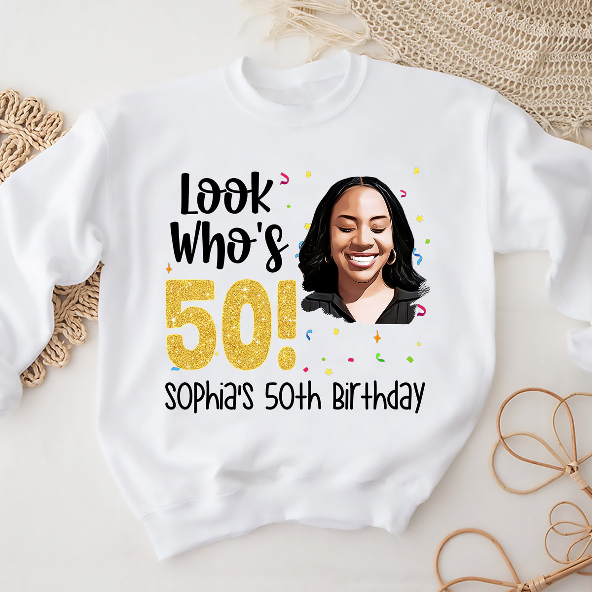 50th Birthday Shirts, Custom Birthday Shirts, Turning 50 Shirt, Gifts For Women Turning 50, 50 And Fabulous Shirt, 50th Birthday Shirts For Her-YPT-ALK