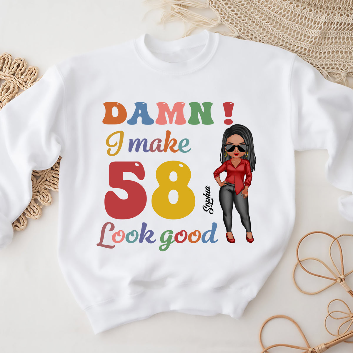 58th Birthday Shirts, Custom Birthday Shirts, Turning 58 Shirt, Gifts For Women Turning 58, 58 And Fabulous Shirt, 1966 Shirt - ALK