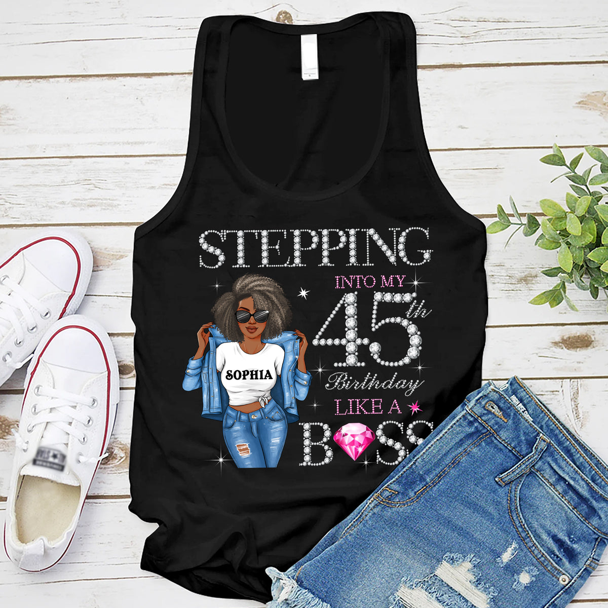 45th Birthday Shirts, Custom Birthday Shirts, Turning 45 Shirt, Gifts For Women Turning 45, 45th Birthday Shirts For Her-YPT-HMT