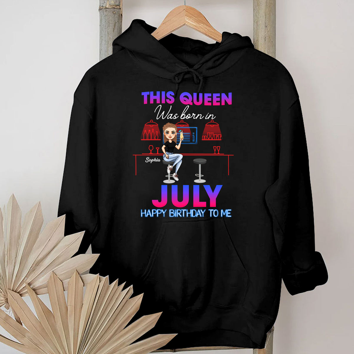 Custom July Birthday Shirt For Woman, Queens Are Born In July Gifts, Melanin Afro Woman Shirt, Black Girl Tee, Afro Queen Gift-YPT-HMT