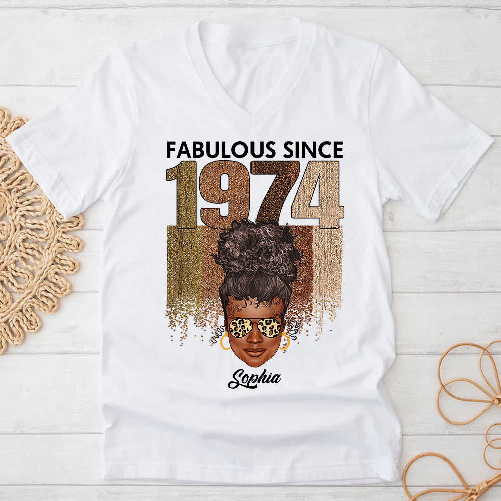 50th Birthday Shirts, Custom Birthday Shirts, Turning 50 Shirt, Gifts For Women Turning 50, 50 And Fabulous Shirt, 1974 Shirt - ALK