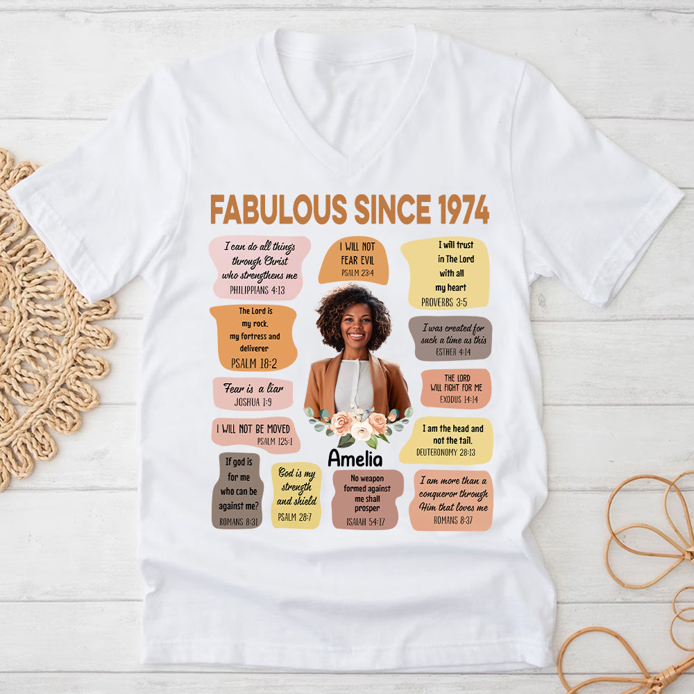 50th Birthday Shirts, Custom Birthday Shirts, Turning 50 Shirt, Gifts For Women Turning 50, 50 And Fabulous Shirt, 1974 Shirt - ALK