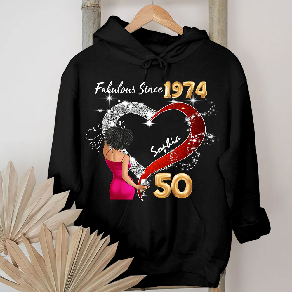 Chapter 50, Fabulous Since 1974 50th Birthday Unique T Shirt For Woman, Her Gifts For 50 Years Old , Turning 50 Birthday Cotton Shirt - HMT