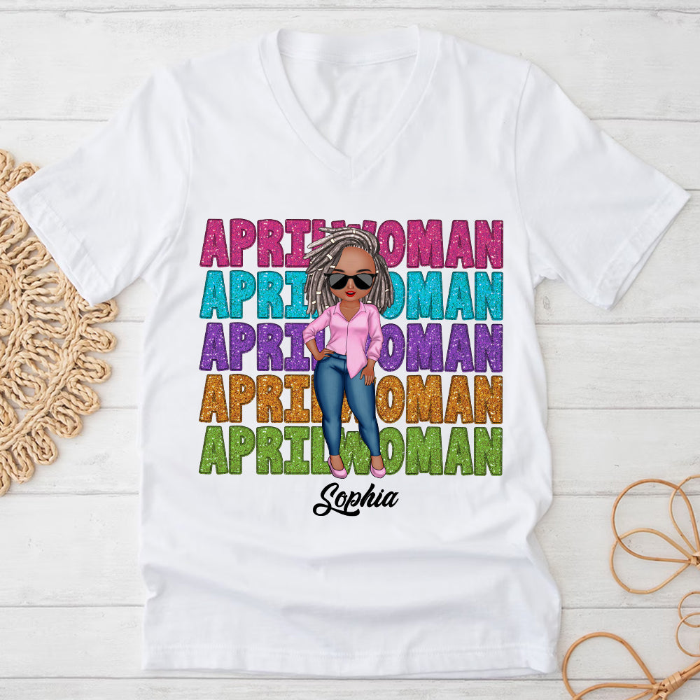 April Birthday Shirts, Custom Birthday Shirts, Gifts For April Women-HCT