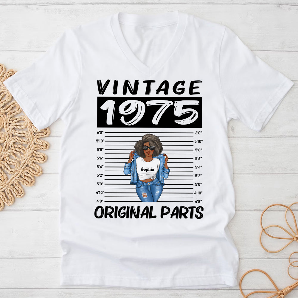 50th Birthday Shirts, Custom Birthday Shirts, Turning 50 Shirt, Gifts For Women Turning 50, 50 And Fabulous Shirt, 1975 Shirt, 50th Birthday Shirts For Her-YPT-ALK