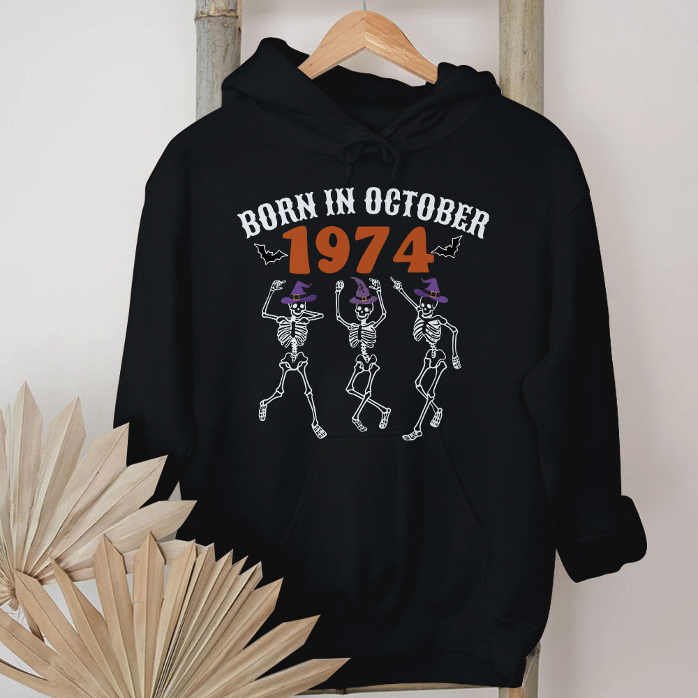 50th Birthday Shirts, 1974 Shirt, Custom Birthday Shirts, Turning 50 Shirt, queen was born in October, October shirts for Woman-YPT-TLQ