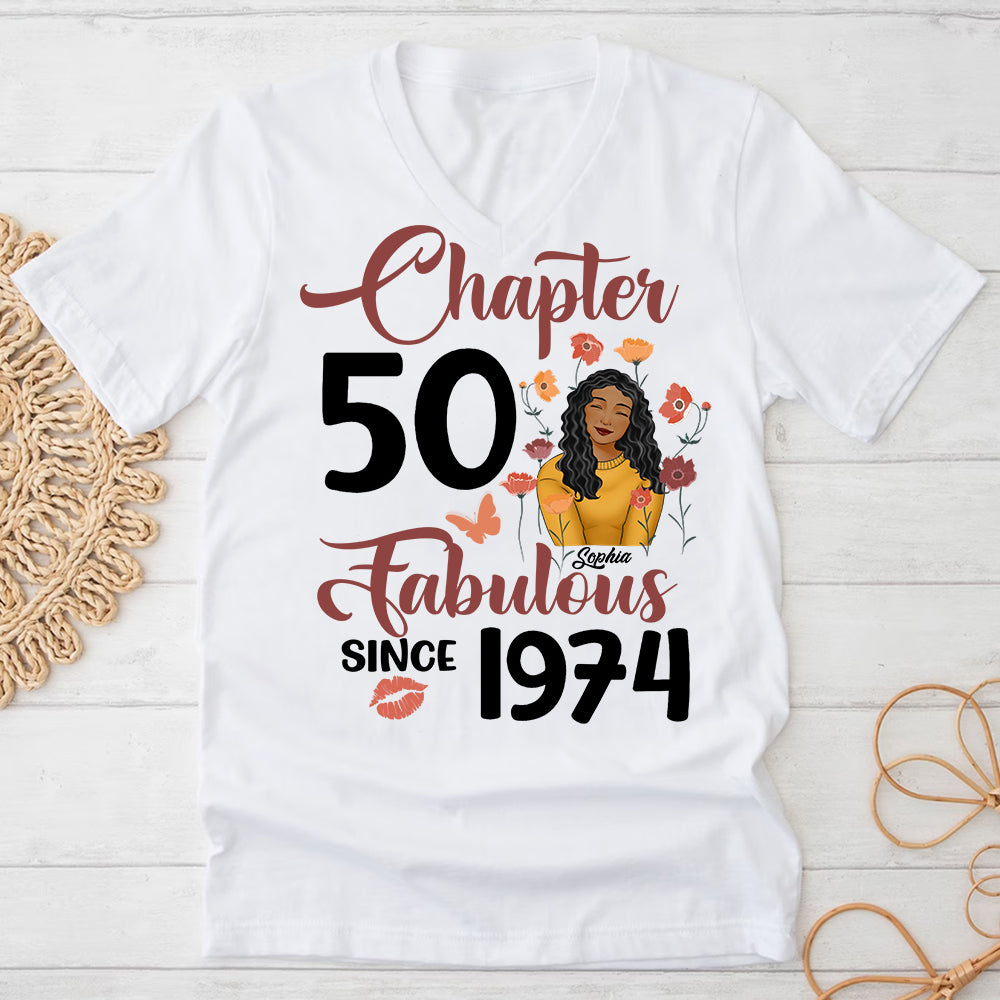 50th Birthday Shirts, Custom Birthday Shirts, Turning 50 Shirt, Gifts For Women Turning 50, 50 And Fabulous Shirt, 1974 Shirt - ALK