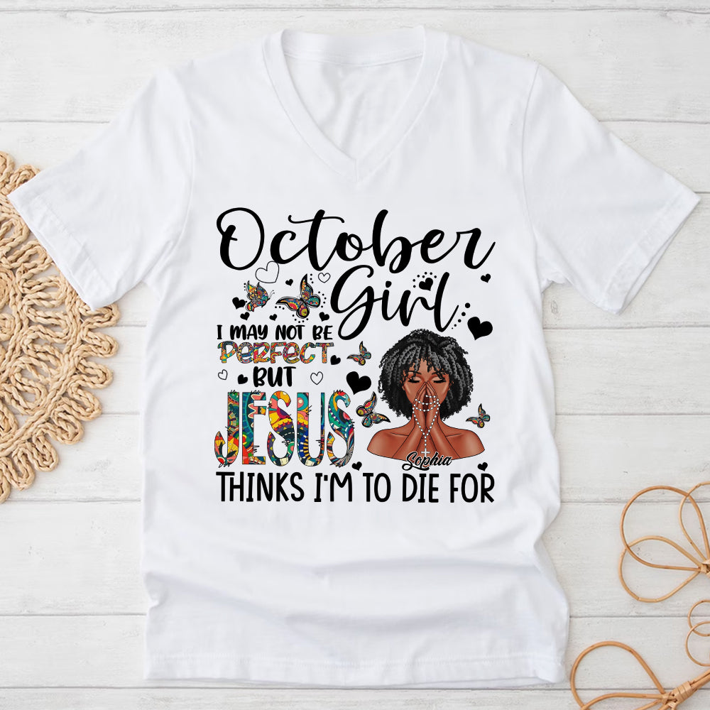 Personalized October Birthday Shirt, Custom Birthday Shirt, Queens are Born In October, October Birthday Shirts For Woman, October Birthday Gifts-YPT-ALK