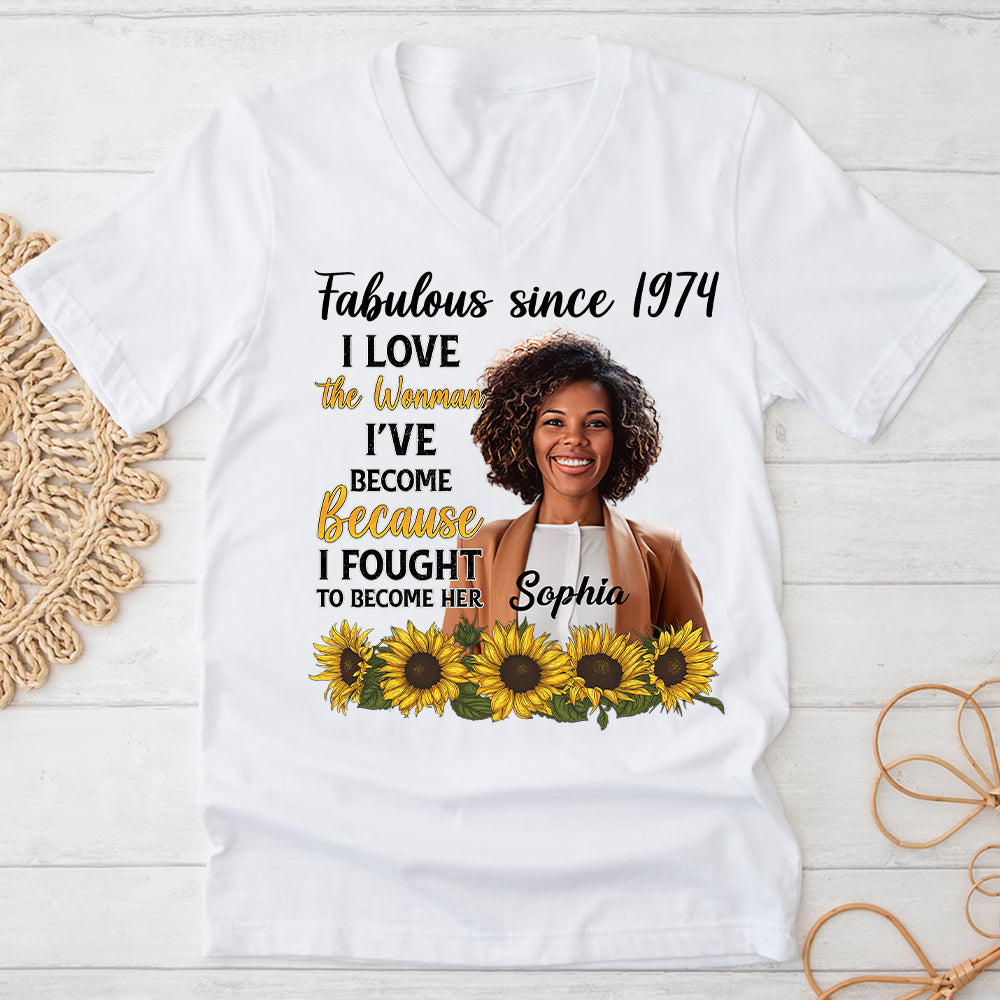 50th Birthday Shirts, Custom Birthday Shirts, Turning 50 Shirt, Gifts For Women Turning 50, 50 And Fabulous Shirt, 1974 Shirt - ALK