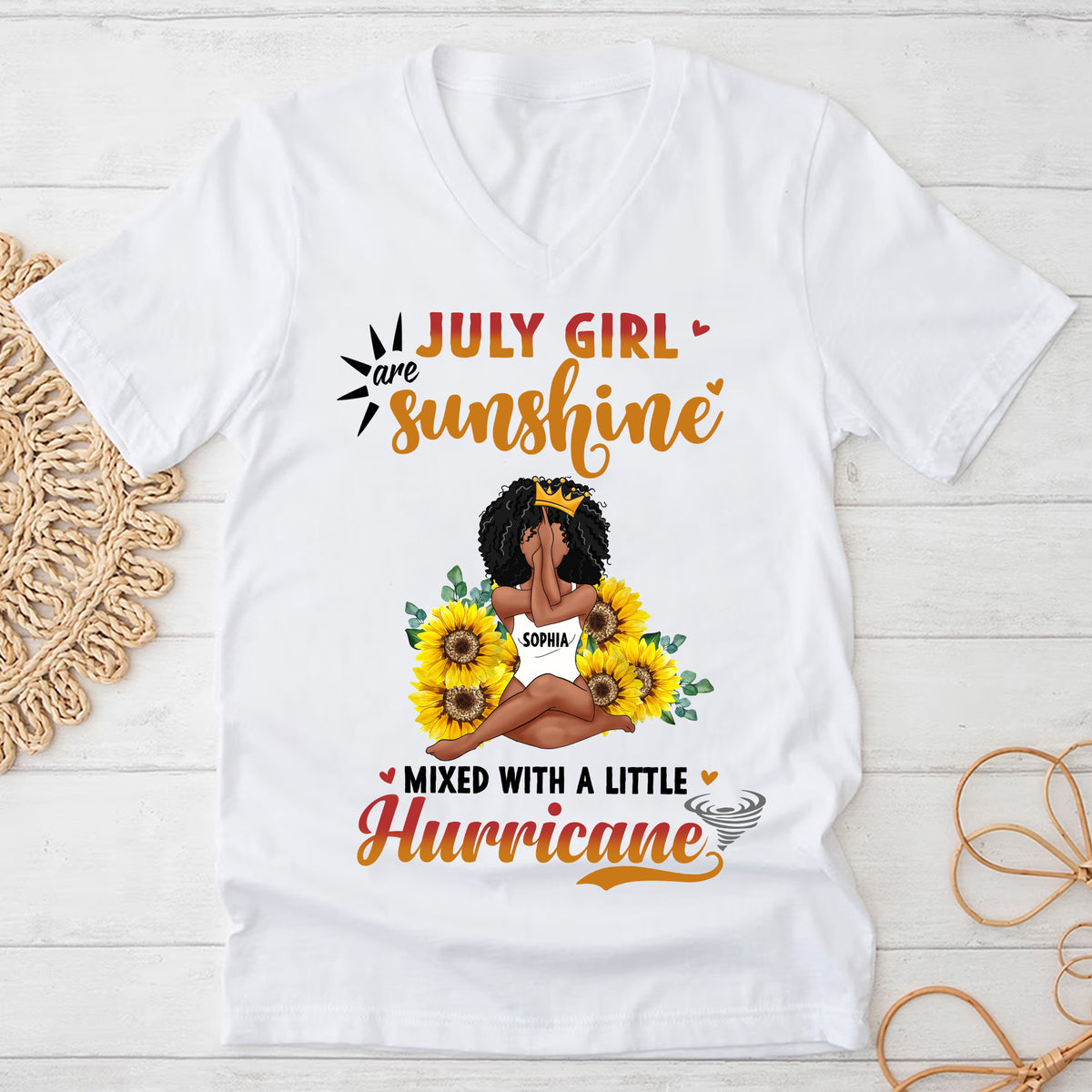 July Birthday Shirt, Custom Birthday Shirt, Queens Born In July, July Birthday Gifts, July Shirts For Woman-YPT-HMT