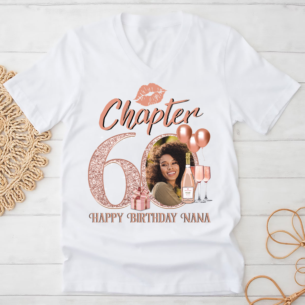 60th Birthday Shirts, Custom Birthday Shirts, Turning 60 Shirt, Gifts For Women Turning 60, 60 And Fabulous Shirt, 60th Birthday Shirts For Her-YPT-ALK