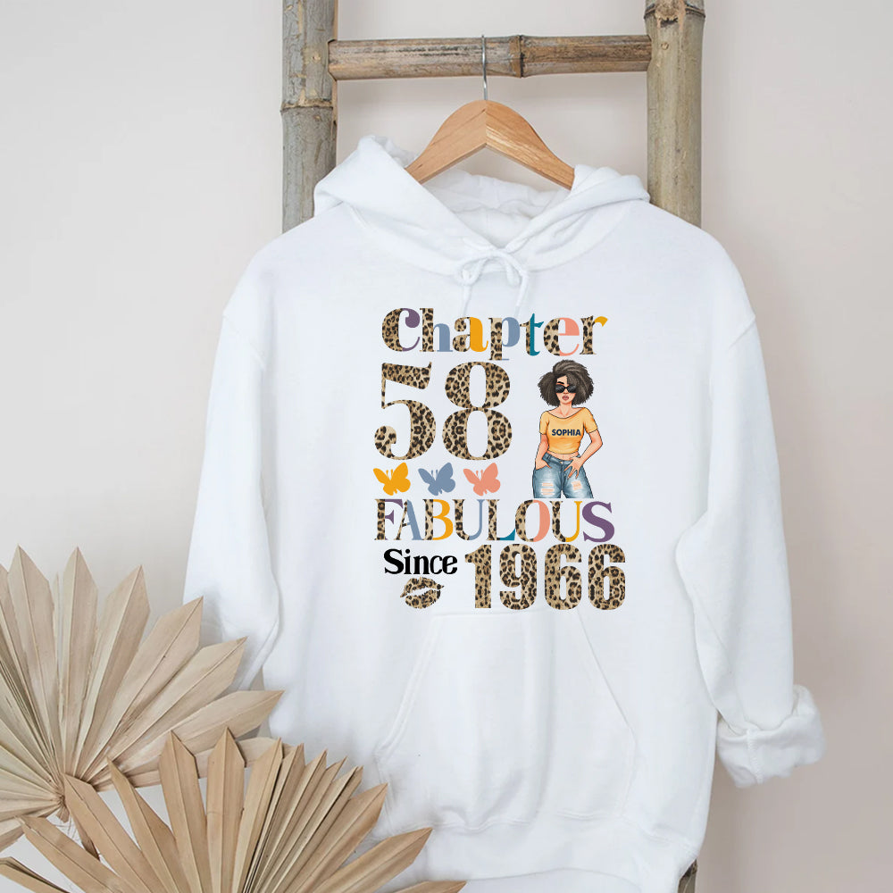 Chapter 58, Fabulous Since 1966 58th Birthday Unique T Shirt For Woman, Custom Birthday Shirt, Her Gifts For 58 Years Old, Turning 58 Birthday Cotton Shirt - YPT-HCT.