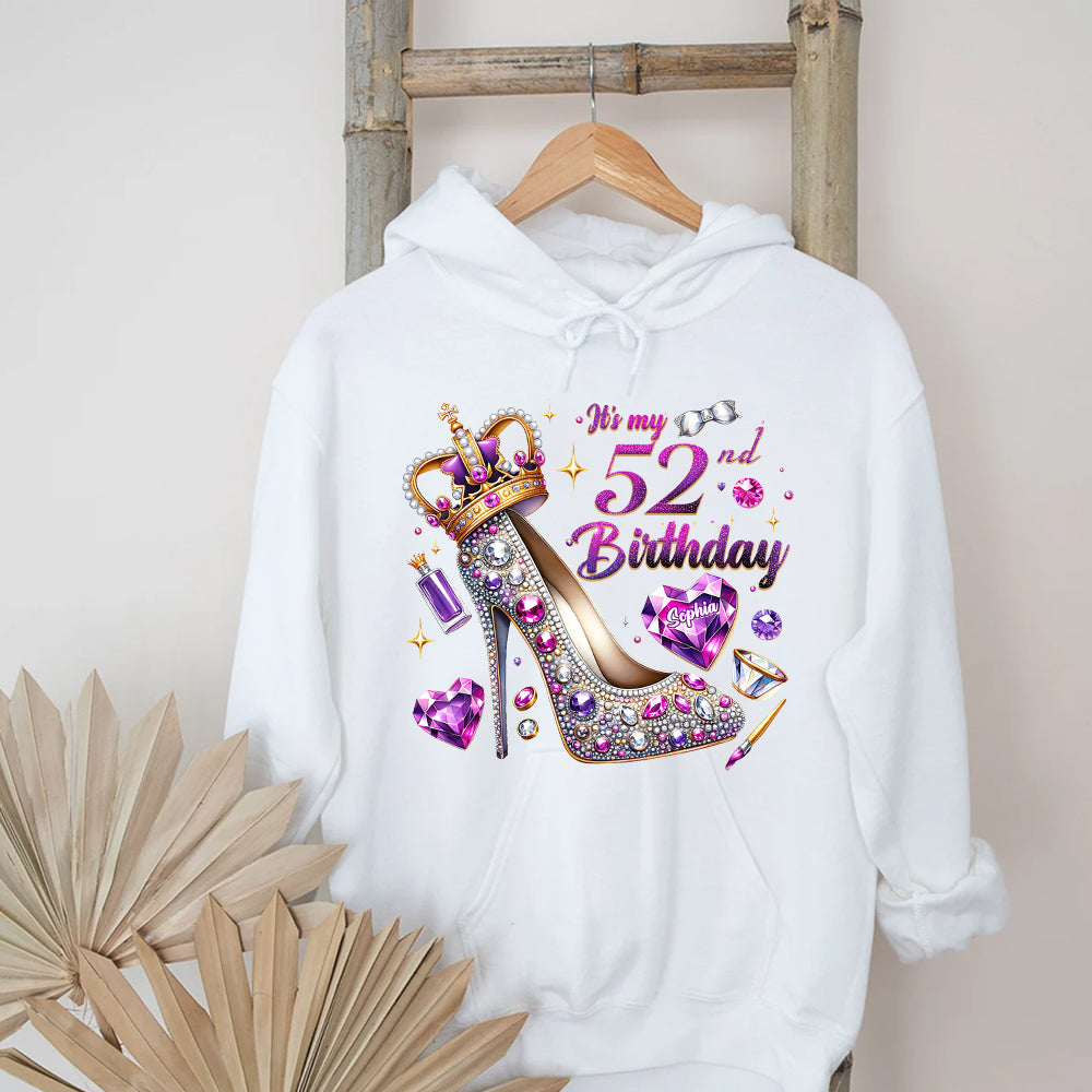 52nd Birthday Shirts, Custom Birthday Shirts, Turning 52 Shirt, Gifts For Women Turning 52, 52 And Fabulous Shirt, 52nd Birthday Shirts For Her-YPT-ALK
