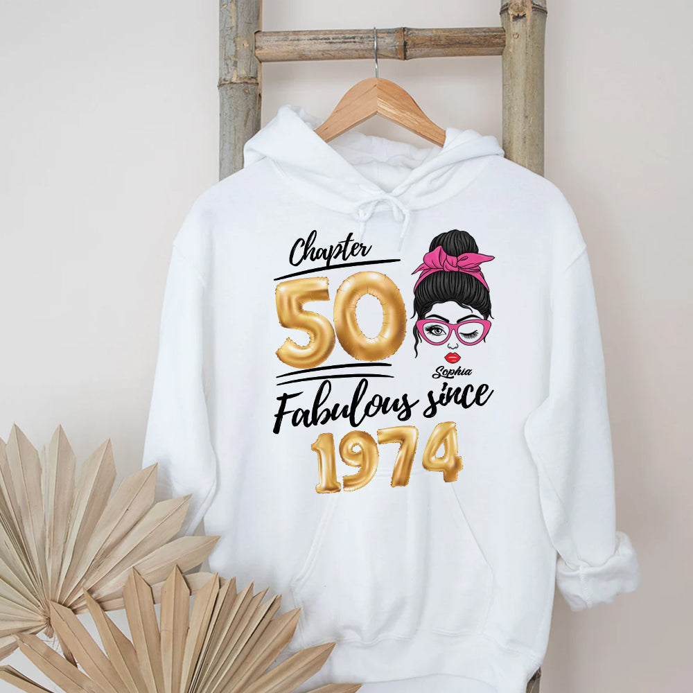 50th Birthday Shirts, Custom Birthday Shirts, Turning 50 Shirt, Gifts For Women Turning 50, 50 And Fabulous Shirt, 1974 Shirt - HCT