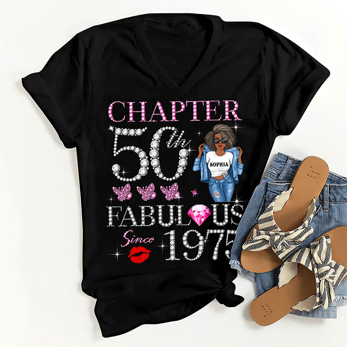 Personalized 50th Birthday Shirts, Custom Birthday Shirts, Turning 50 Shirt, Gifts For Women Turning 50, 50th Birthday Shirts For Her-YPT-HMT