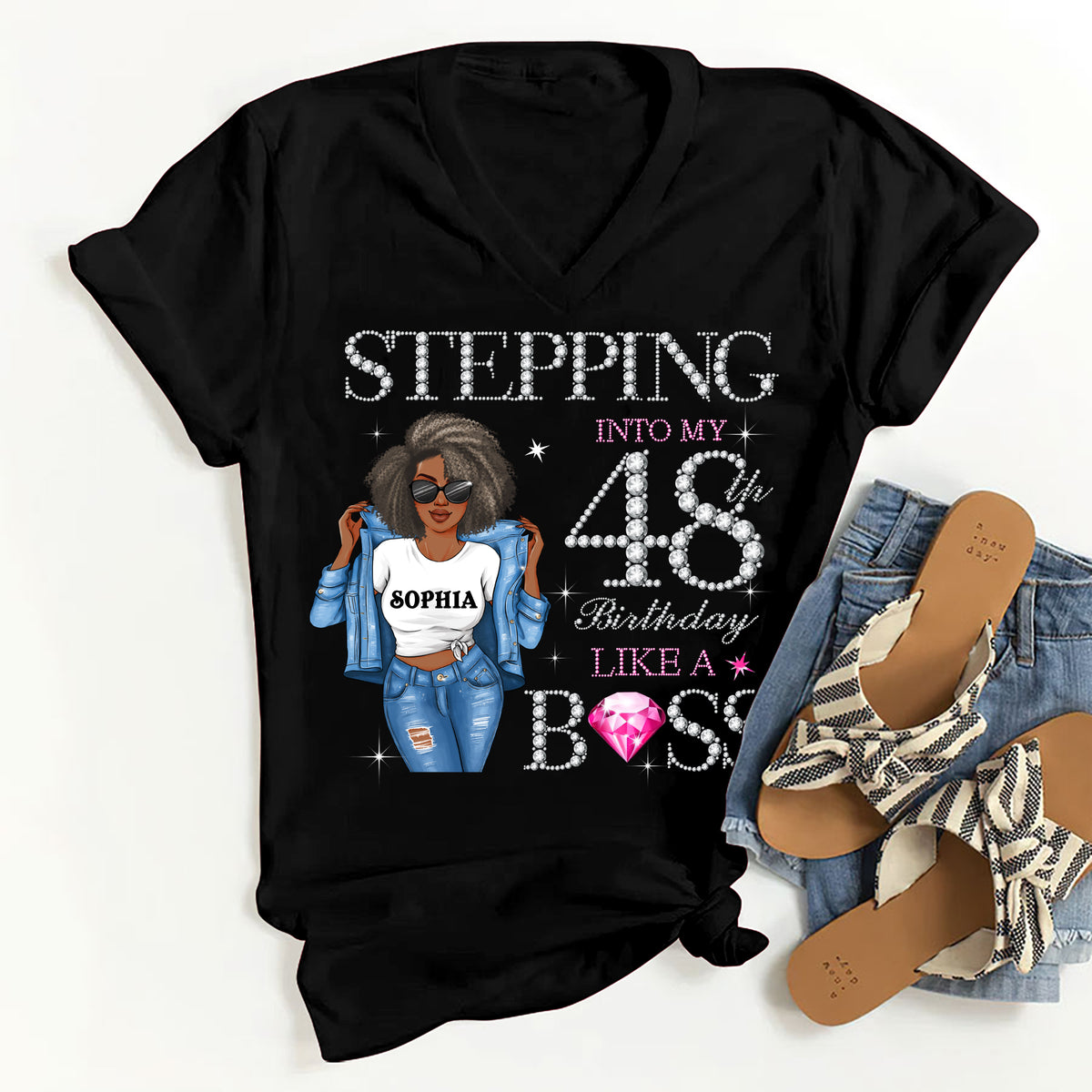 48th Birthday Shirts, Custom Birthday Shirts, Turning 48 Shirt, Gifts For Women Turning 48, 48 And Fabulous Shirt, 1976 Shirt, 48th Birthday Shirts For Her, It&#39;s My 48 Birthday -YPT-HMT