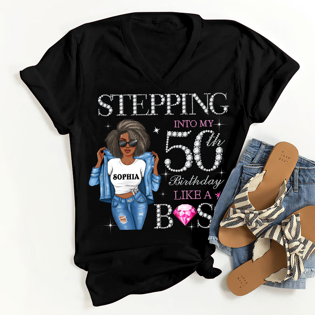 50th Birthday Shirts, Custom Birthday Shirts, Turning 50 Shirt, Gifts For Women Turning 50, 50th Birthday Shirts For Her-YPT-HMT