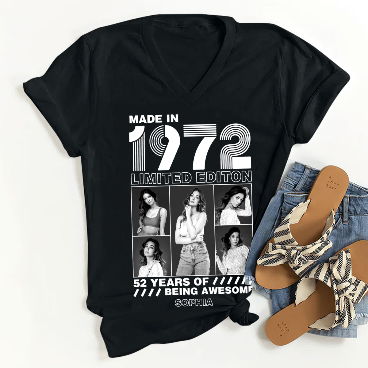 52nd Birthday Shirts, Custom Birthday Shirts, Turning 52 Shirt, Gifts For Women Turning 52, 52 And Fabulous Shirt -YPT-TLT