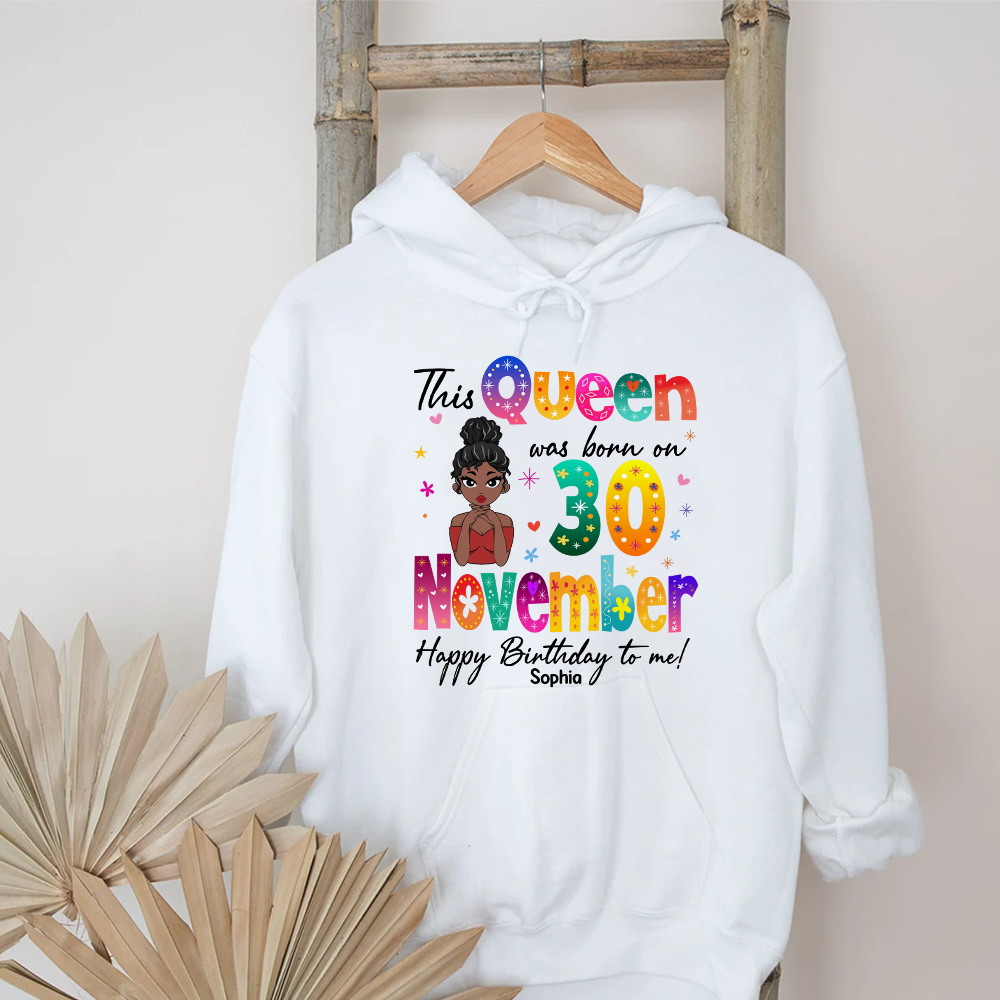 November Birthday Shirt, Custom Birthday Shirt, Queen Was Born In November, November Birthday Shirts For Woman, November Birthday Gifts