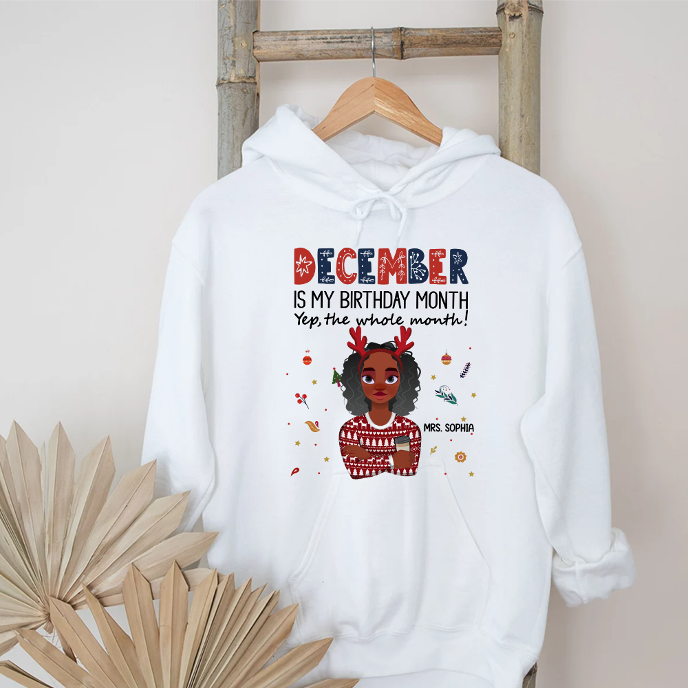 December Birthday Shirt, Custom Birthday Shirt, Queen Was Born In December Birthday Shirts For Woman