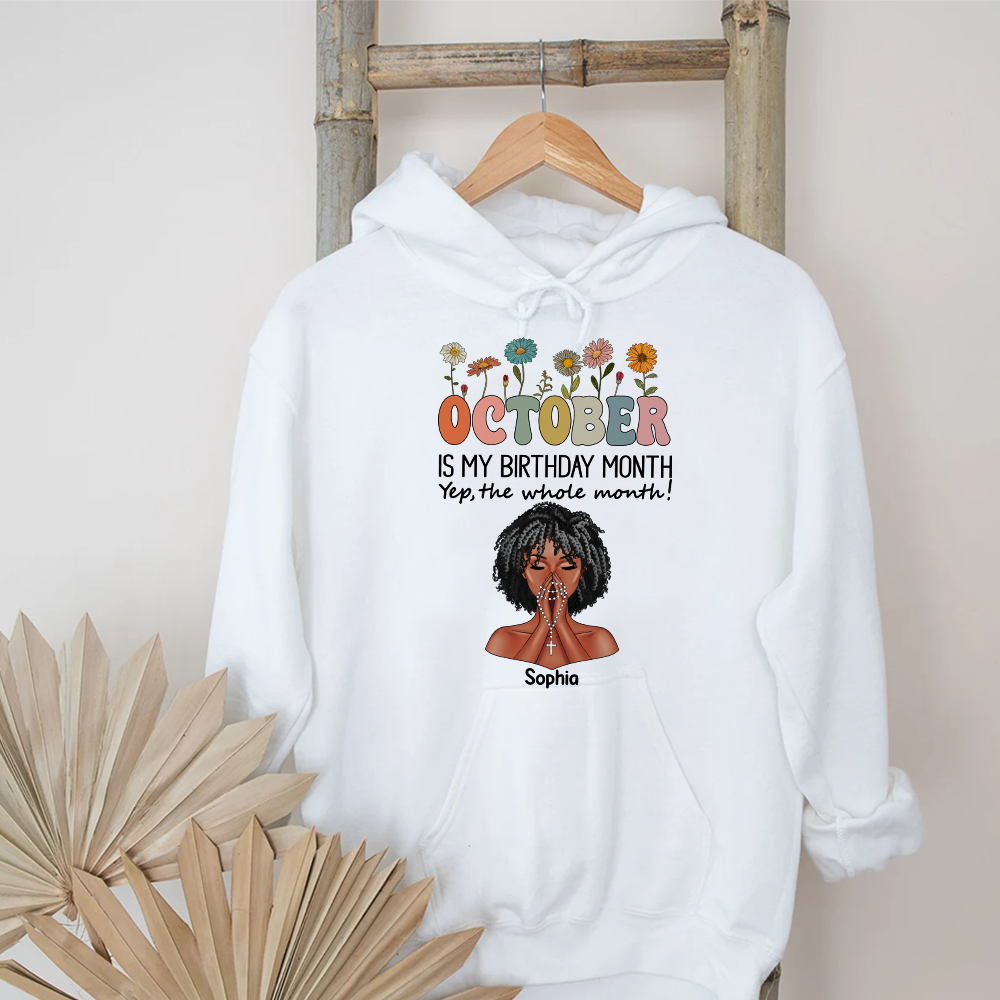 October Birthday Shirt, Custom Birthday Shirt, Queens Are Born In October Birthday Shirts For Woman