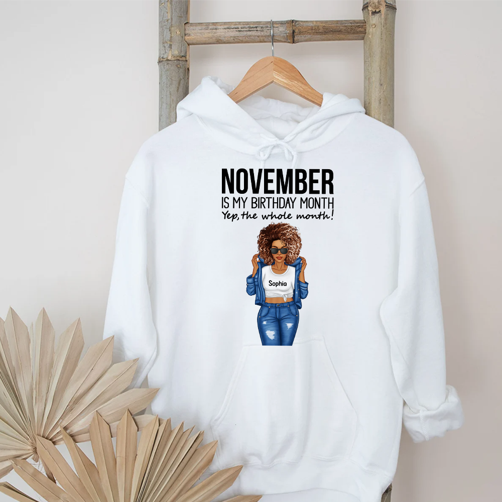 November Birthday Shirt, Custom Birthday Shirt, November Birthday Shirts For Woman, Novemer is my birthday month