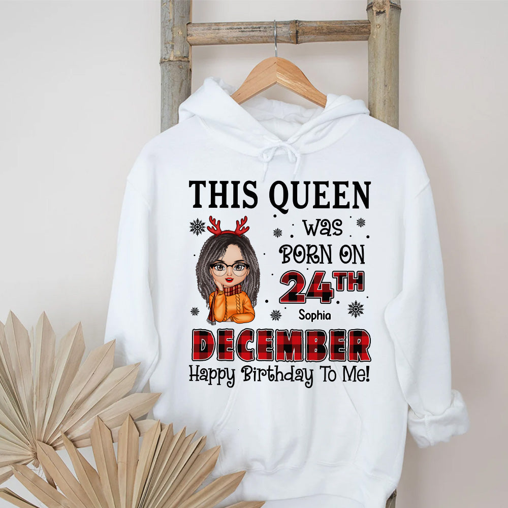December Birthday Shirt, Custom Birthday Shirt, Queens Born In December, December Birthday Gifts For Afro Woman, December Birthday Gifts
