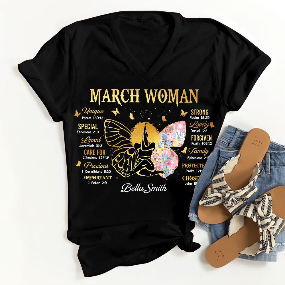 Custom Birthday Shirt, March Birthday Shirts For Woman, March Birthday Gifts