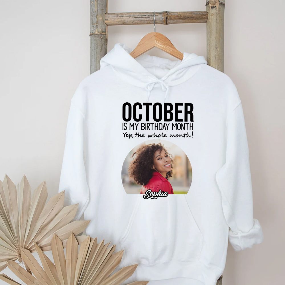 Custom Photo 50&#39;s Birthday Shirt, 50th Birthday Unique T Shirt For Woman, Custom Birthday Shirt, Her Gifts For 50 Years Old, Custom Picture Tee, Personalized Birthday Shirt-YPT-TLQ