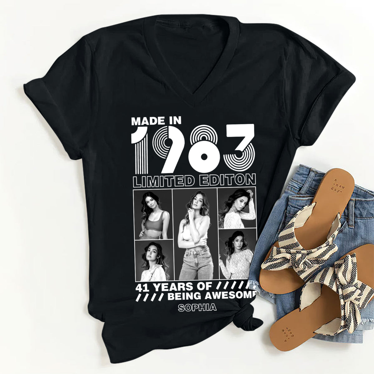 41st Birthday Shirts, Custom Birthday Shirts, Turning 41 Shirt, Gifts For Women Turning 41, 41 And Fabulous Shirt -YPT-TLT