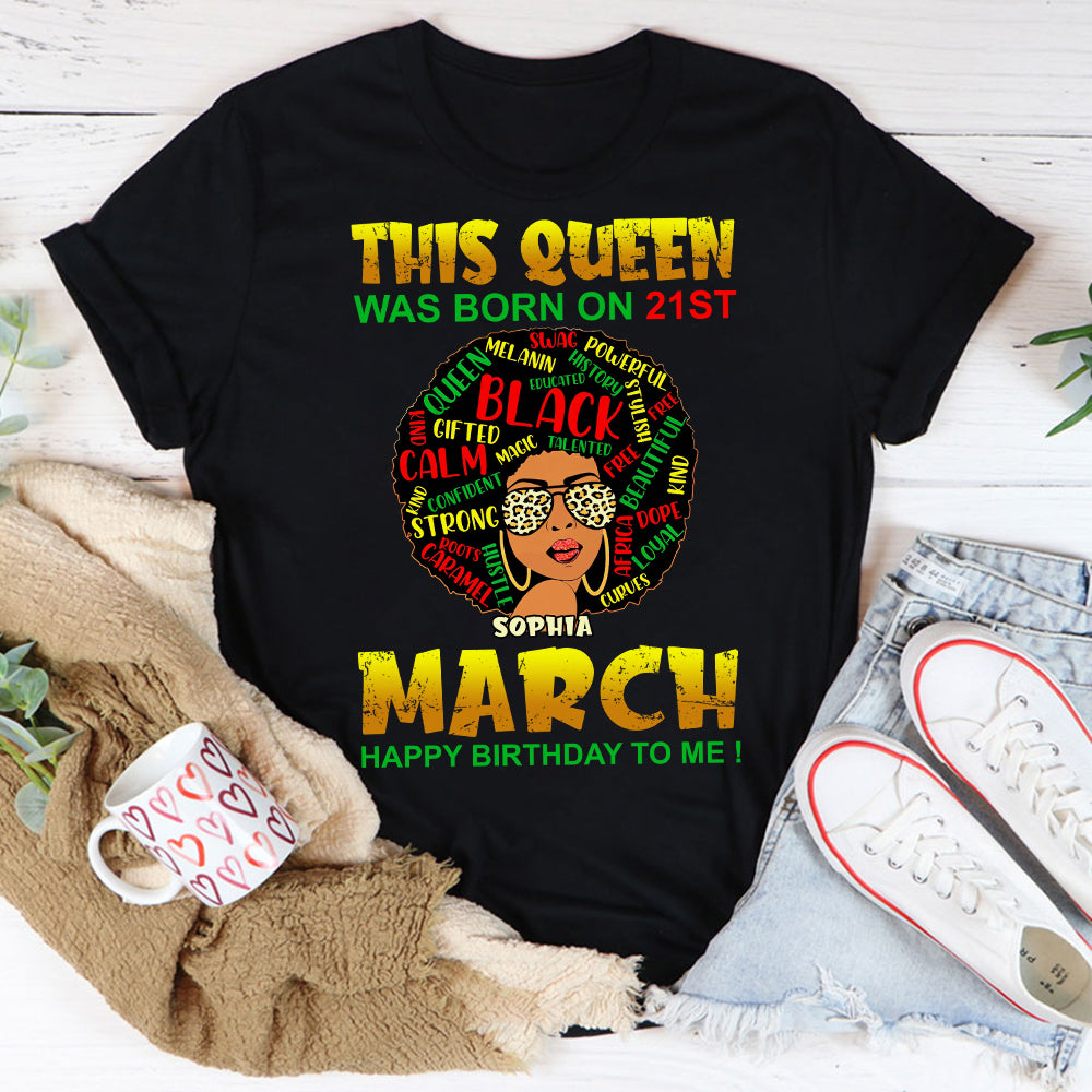 Custom Birthday Shirt, March Birthday Shirts For Woman, March Birthday Gifts