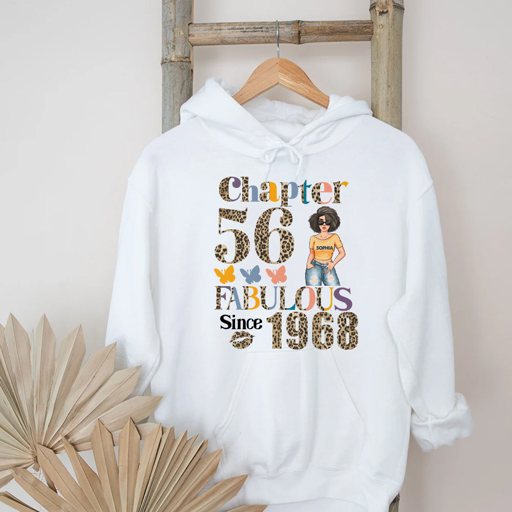 Chapter 56, Fabulous Since 1968 56th Birthday Unique T Shirt For Woman, Custom Birthday Shirt, Her Gifts For 56 Years Old, Turning 56 Birthday Cotton Shirt - YPT-HCT